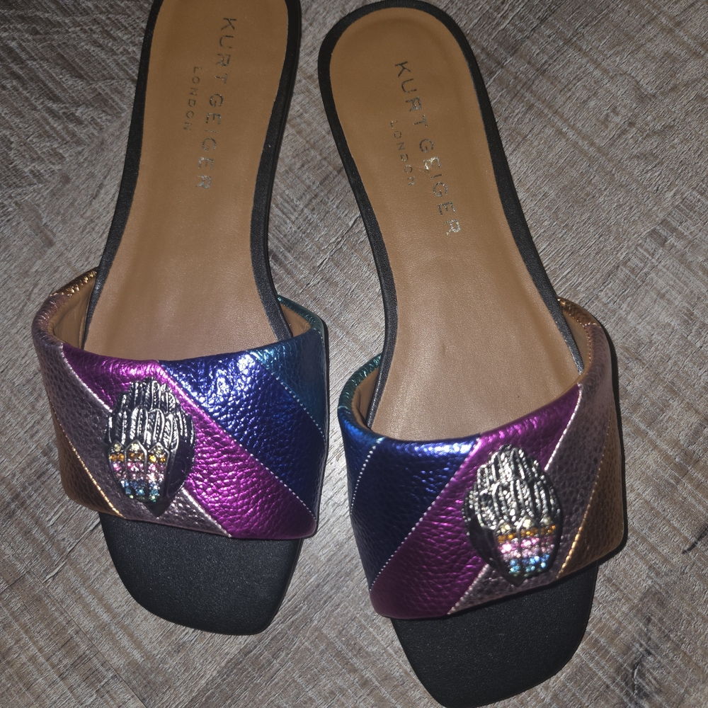 Kurt Geiger Women's Rainbow Slide Sandals